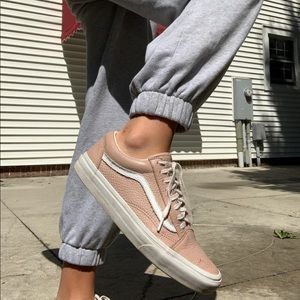 PINK LEATHER VANS🔥🔥
